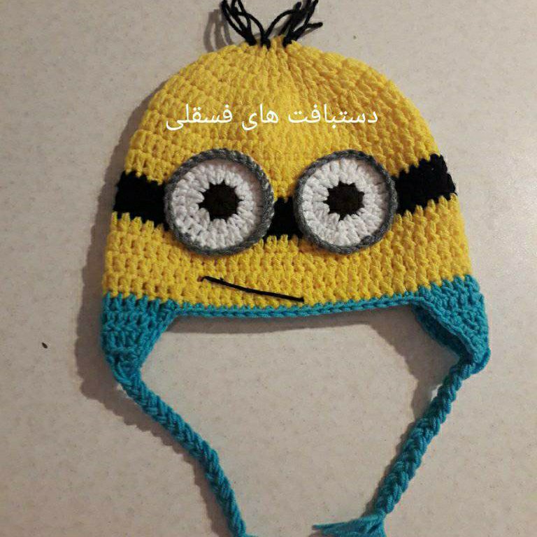 کلاه بافتنی کودک طرح عروسکی حیوانات