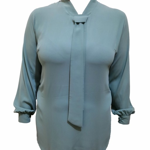 شومیز زنانه کراواتی کرپ حریر دارای سایزبندی و رنگبندی کامل
