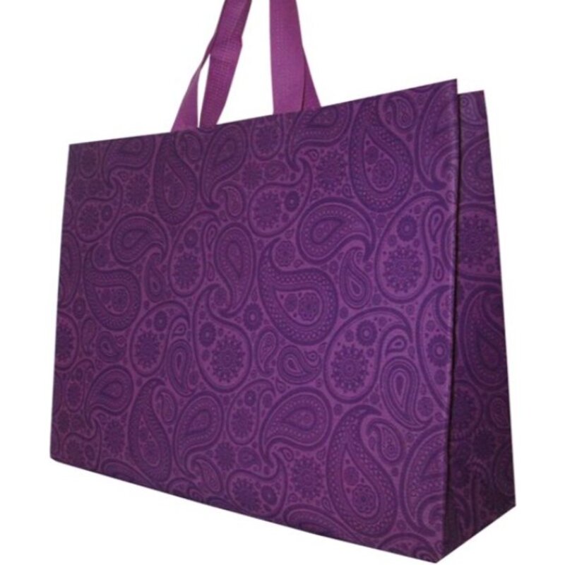 کیسه خرید و ساک دستی پارچه ای 50 عددی سایز  40 در 31 در طرح ها و رنگهای متنوع