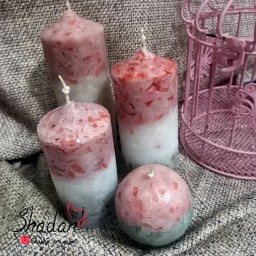 ست 4 عددی شمع رنگین کمان