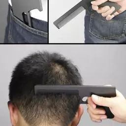 شانه سر مدل تفنگ کلت برای همه خانم ها و آقایان و کودکان Gun Comb