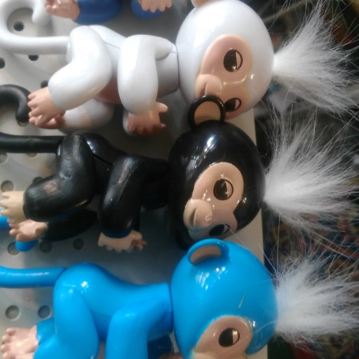 عروسک متحرک میمون انگشتی  بدون بسته بندی وارداتی بهترین کادو برای بچه های عزیز