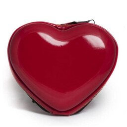 کیف آرایشی زنانه مدل قلب بسیار پر کاربرد جا دار  چرم مصنوعی 