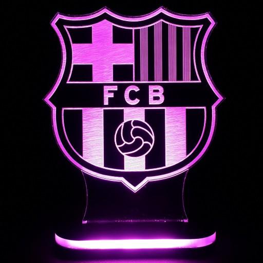 چراغ خواب طرح لوگو تیم بارسلونا ـ ارسال رایگان ـ رنگ بنفش