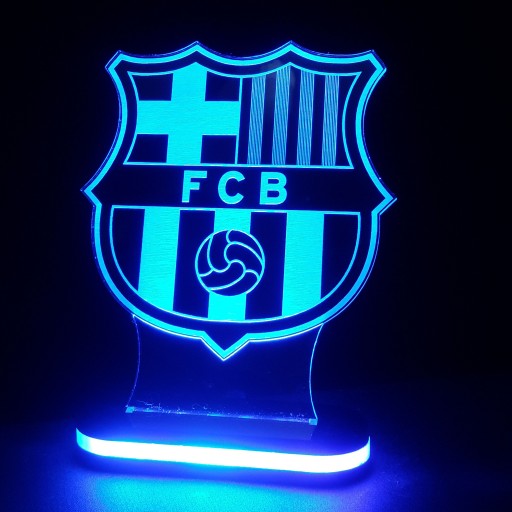 چراغ خواب طرح لوگو تیم بارسلونا ـ ارسال رایگان ـ رنگ بنفش