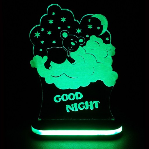 چراغ خواب کودک طرح شب بخیر ـ ارسال رایگان ـ کد 1073