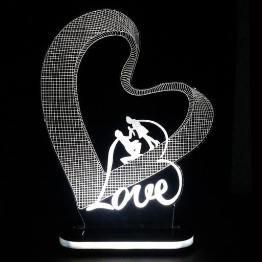 چراغ خواب طرح عاشقانه لاو ـ ارسال رایگان ـ کد 1047