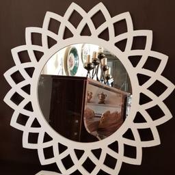 آینه دیواری شلف دار مدل خورشید
