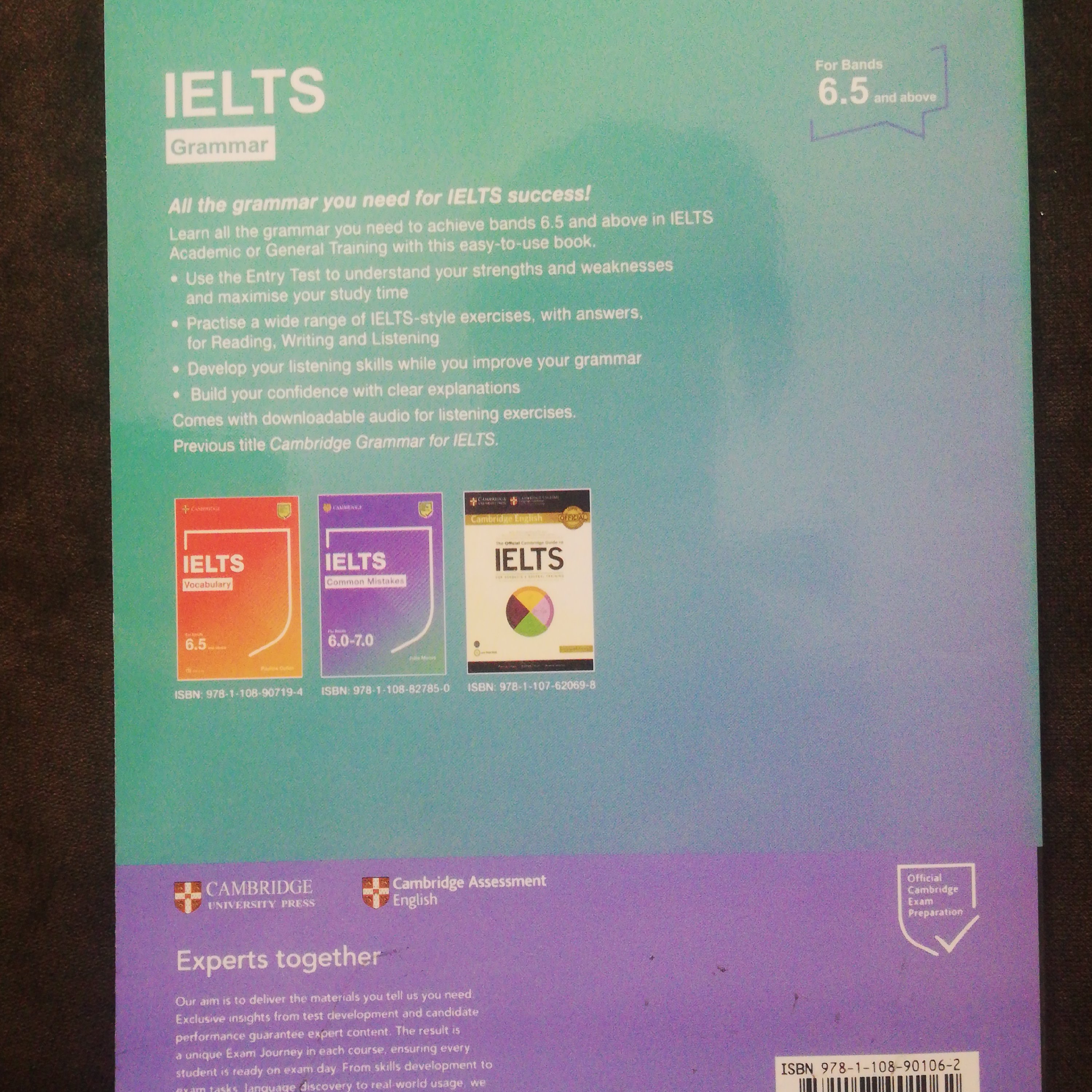 کتاب گرامر ایلتس IELTS Grammar for band 6.5 and above