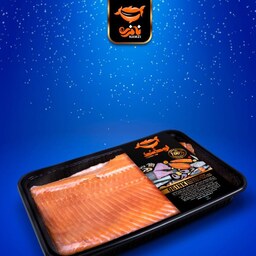 ماهی سالمون 10 کیلوگرمی به صورت فیله و بسته بندی شده بریس فیش