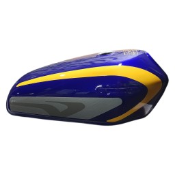 باک موتور سیکلت هوندا میلاد باک رنگ آبی صدفی مدل کاستوم زرد