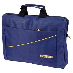 کیف لپ تاپ دوشی Caterpillar خط زرد - آبی-مناسب برای لپ تاپ 15.6 اینچی 