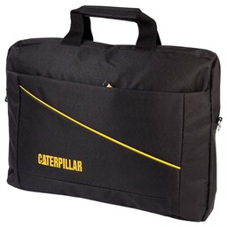 کیف لپ تاپ دوشی Caterpillar خط زرد - مشکی-مناسب برای لپ تاپ 15.6 اینچی