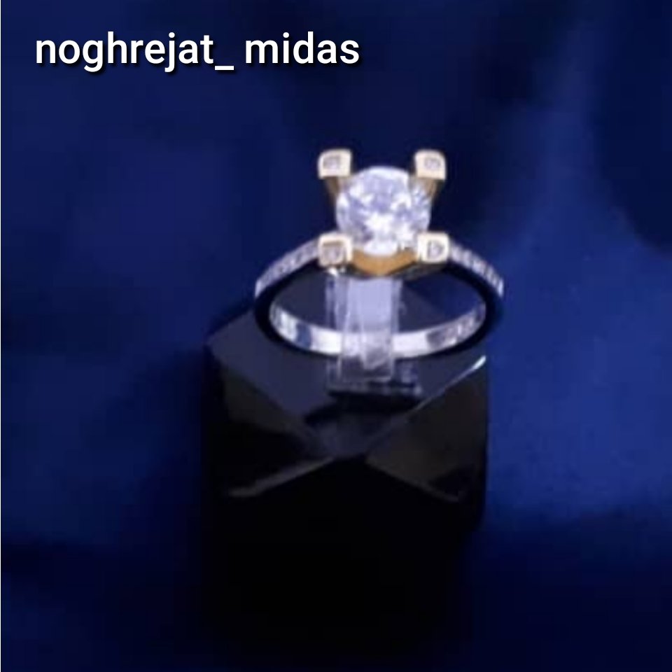 انگشترزنانه نقره جواهرتک نگین