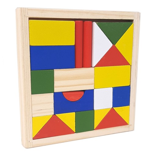 بازی فکری طرح بریکس چوبی 23قطعهbrix -wood