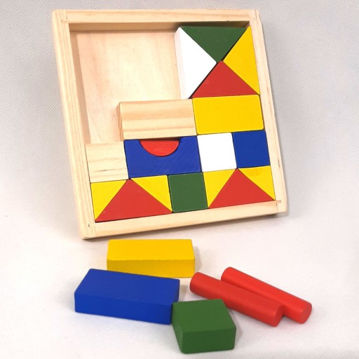 بازی فکری طرح بریکس چوبی 23قطعهbrix -wood