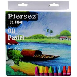 پاستل روغنی مداد شمعی پییرسز جعبه مقوایی 24 رنگ  پیرسز