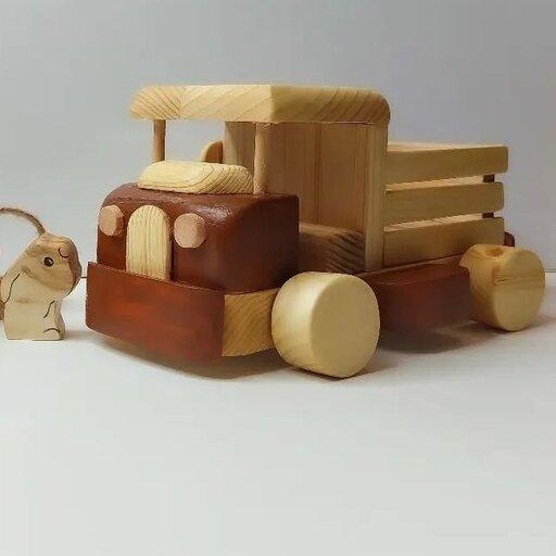 اسباب بازی چوبی  کامیون چوبی 