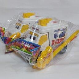 ماشین آمبولانس اسباب بازی عصا دار  بسته مخصوص بچه های کوچک