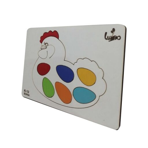 بازی آموزشی حیوانات مدل مرغ تخمگذار  از ام دی اف 3میل با کدK-19 
