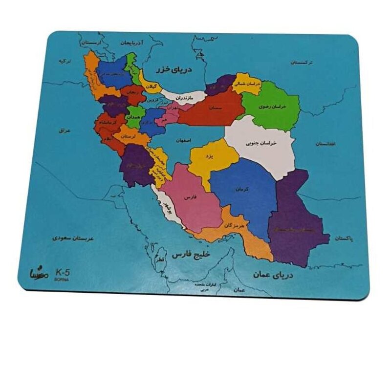 بازی آموزشی مدل نقشه ایران کد k-5