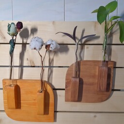 دیوارکوب  گل و گیاه چوبی فان ،قیمت تک هست  (قابل تولید در رنگ ،طرح و ابعاد متفاوت) 