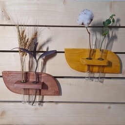 دیوارکوب چوبی گل و گیاه  قیمت تک هست  (قابل تولید در رنگ ،طرح و ابعاد متفاوت) 