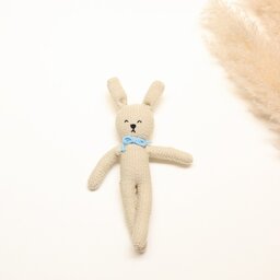 عروسک خرگوش بافتنی کاموا ضد حساسیت 23 سانتی 