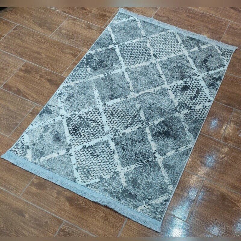 فرش فانتزی مدرن   رنگ طوسی سفید طرح جدید کد 1085 با قیمت مناسب سایز فرش  4 متری ( 1.5 در 2.25)(ارسال باتیپاکس، پس کرایه)