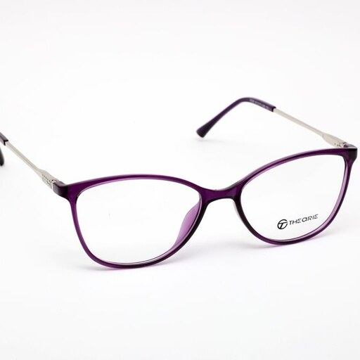 عینک طبی زنانه تئوری دسته فلزی نقره ای مدل1406