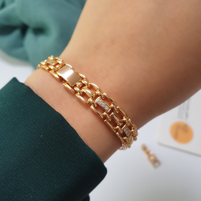 بدلیجات دستبند طلایی زنانه ژوپینگ