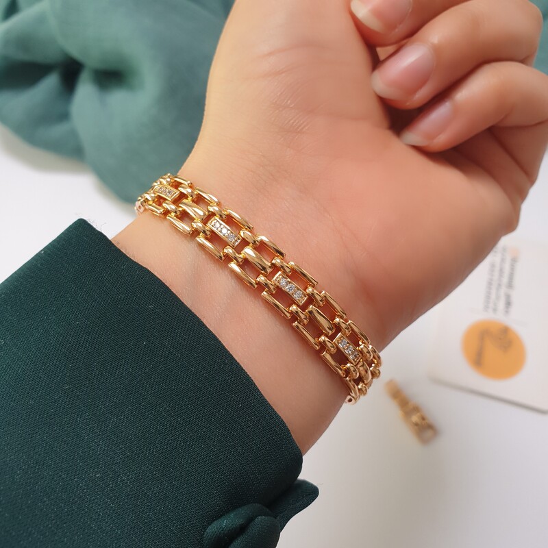 بدلیجات دستبند طلایی زنانه ژوپینگ