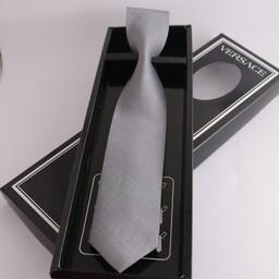 کراوات (کروات) خاکستری روشن طوسی سایز بزرگسال عرض متوسط