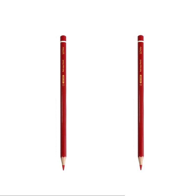 مداد قرمز لوکی مدل no.2041 کد 007 بسته 2 عددی