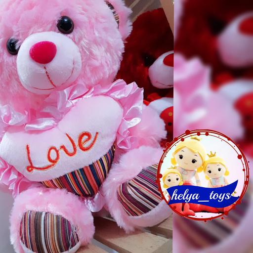 عروسک خرس قلب به دست با ارسال پستی رایگان