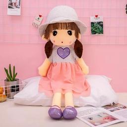 عروسک دختر لباس قلبی  با ارسال پستی رایگان