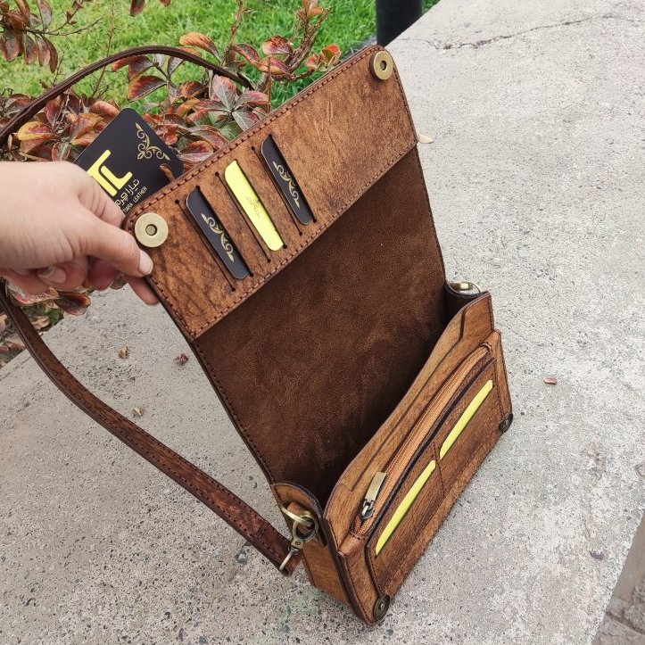 کیف مدارک مردانه کد 96 چرم طبیعی و دست دوز تیاراچرم مشهد