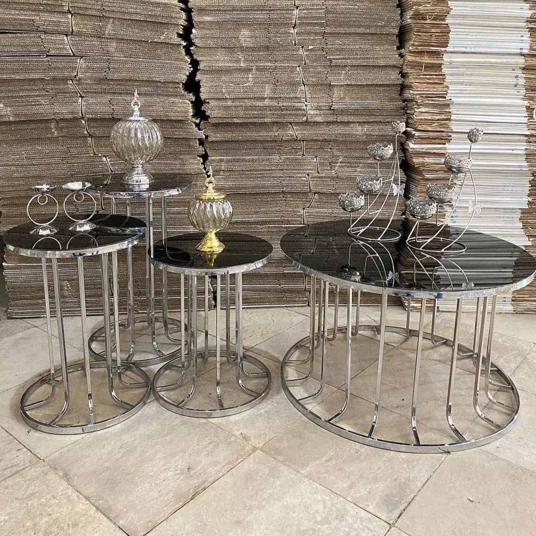 جلو مبلی 4تیکه اینه ای ستونی