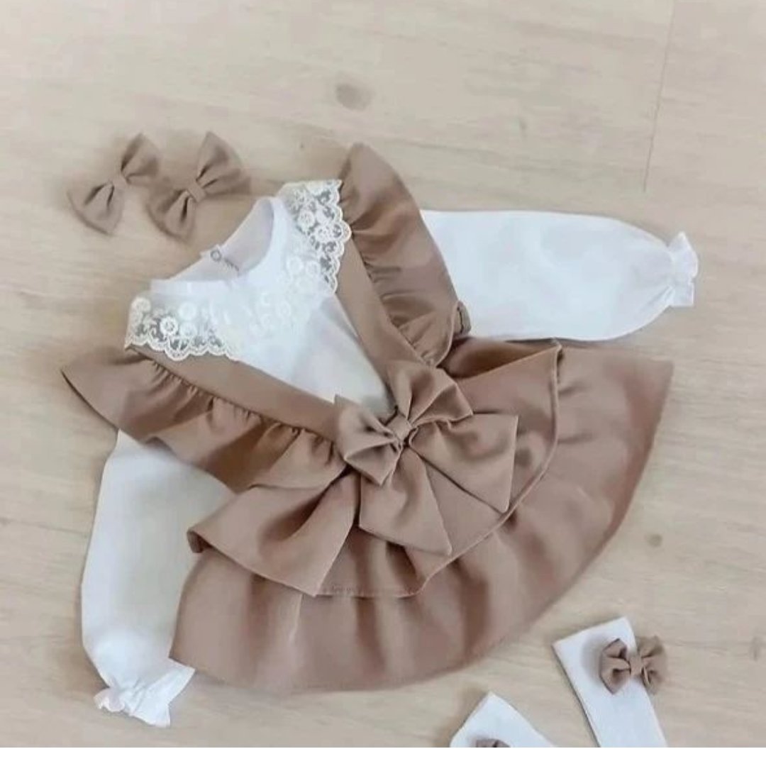 پیراهن و سارافون با دامن 2 طبقه