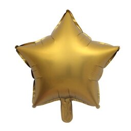 بادکنک فویلی ستاره کروم طلایی