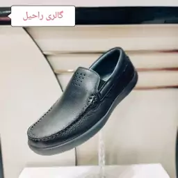 کفش کالج مردانه تمام چرم طبیعی و آستر چرم برند شرکت فرزین