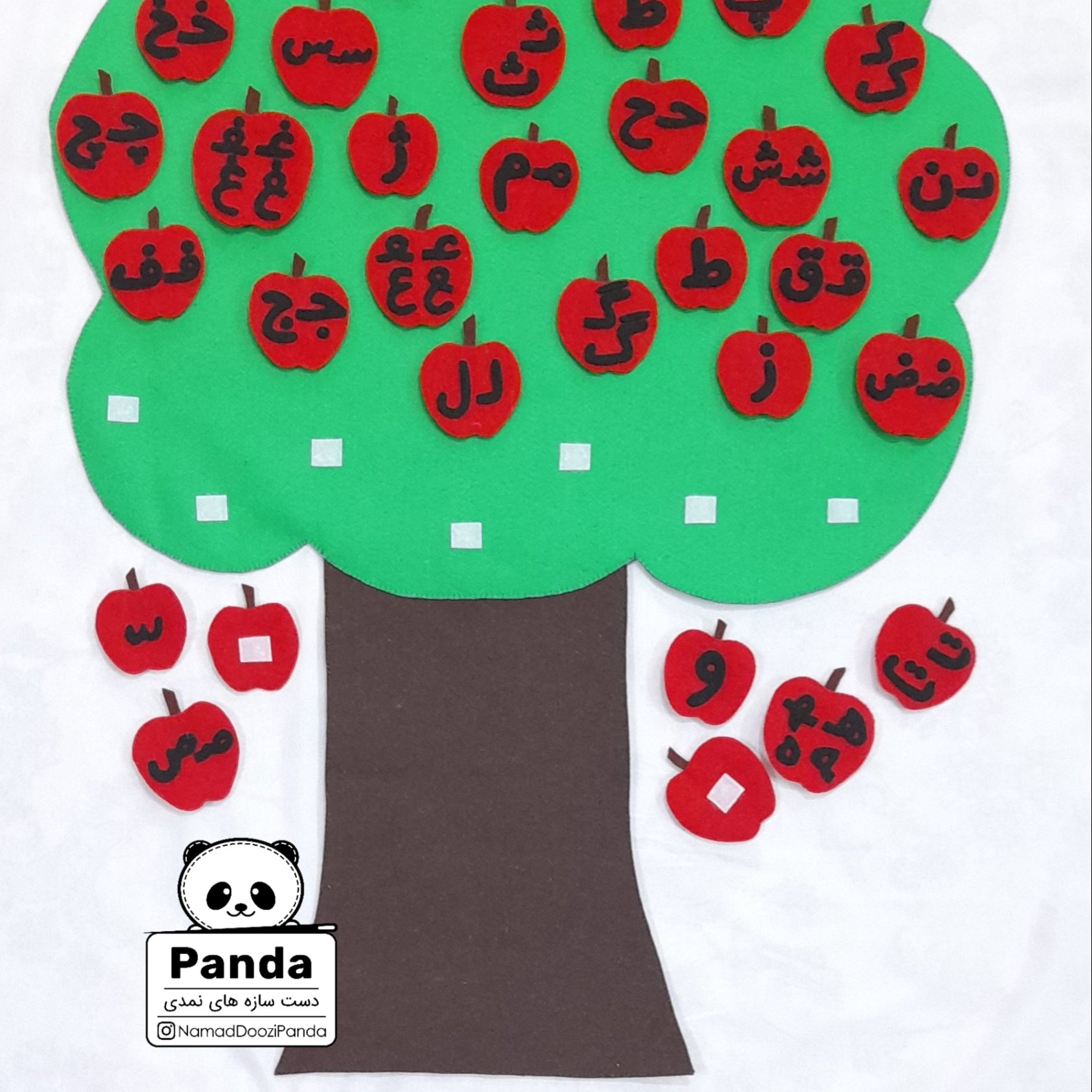 درخت حروف الفبا( مناسب برای آموزش حروف در کلاس)