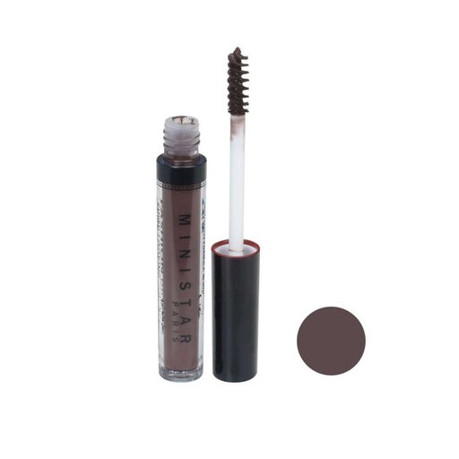 ریمل ابرو فاشن براو شماره 108  قهوه ای  Fashion Brow mascara ژل ابرو رنگی هاشور ابرو ضدآب Ministar  رنگ ابرو ریملی