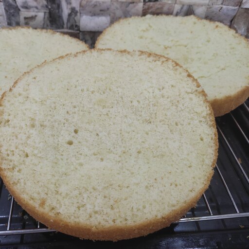 پودر کیک شیفون وانیلی خانگی با وزن تقریبی 490 گرم