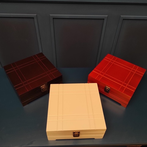 جعبه پذیرایی چوبی دکورستیک مدل یاس متوسط پس کرایه