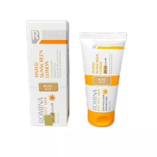 لوسیون ضد آفتاب رنگ بژ تیره SPF 50 مناسب پوست چرب رومینا
حجم 50 میل ROMINA Tinted LOTION FOR OILY SKIN SPF 50