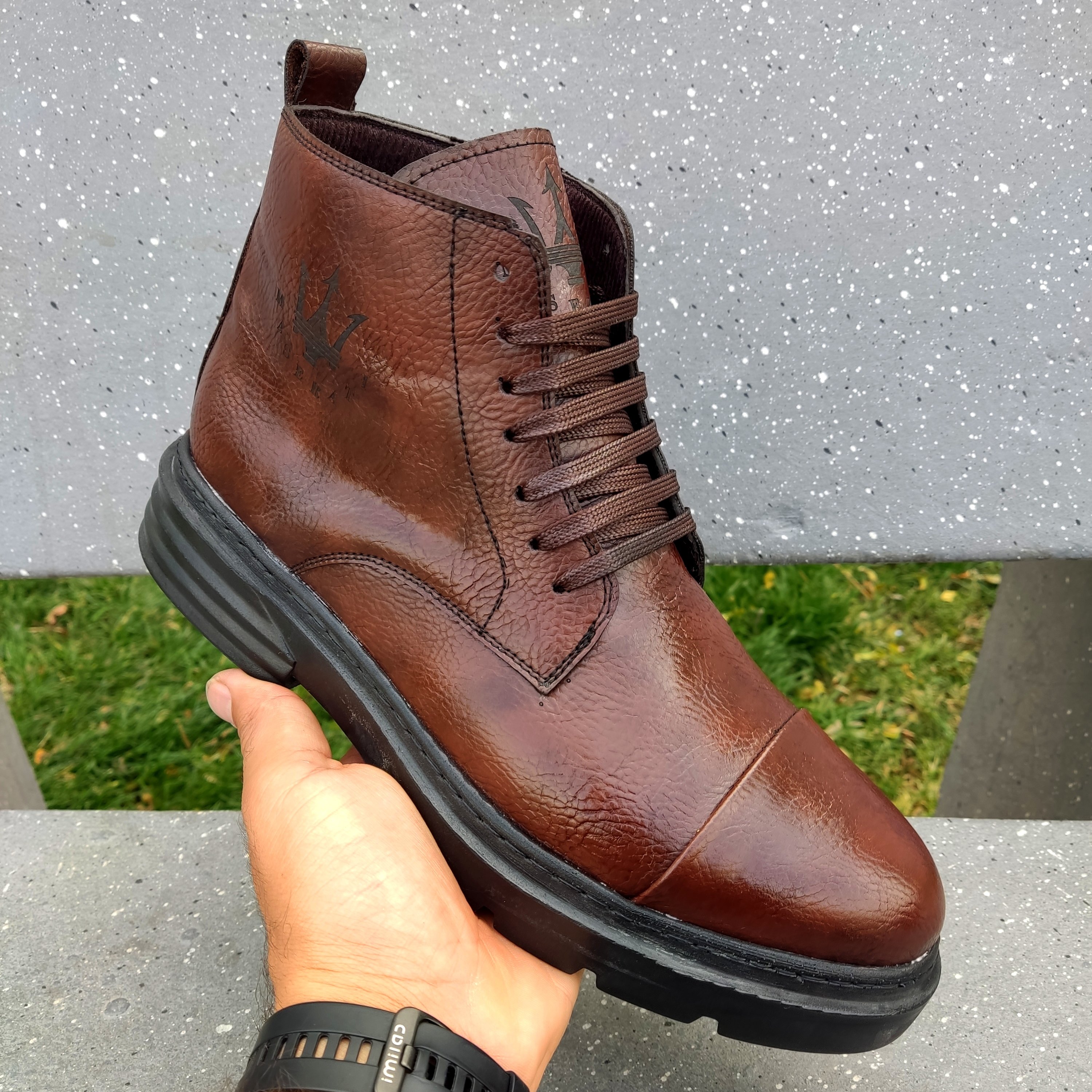 نیم بوت اسپرت مردانه مدل مازراتی طبی 