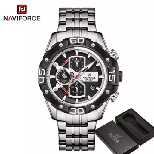 ساعت مردانه کورنوگراف اصلی Naviforce NF8018 SBS