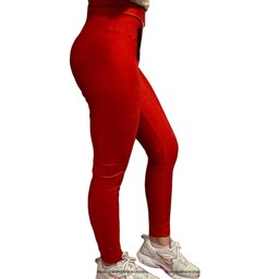 لگ ورزشی کمر گنی 10 سانتی اورجینال زنانه رنگ قرمز فری سایز  کشی جذب شیک و جذاب