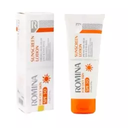 لوسیون ضد آفتاب  بی رنگ 50 spfمناسب پوست چرب رومینا
ROMINA SUNSCREEN LOTION FOR OILY SKIN

